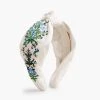 Rifle Paper Co. Accessories Lottie Cream Embroidered Headband
