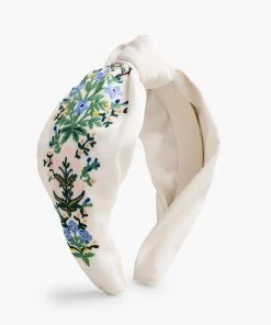 Rifle Paper Co. Accessories Lottie Cream Embroidered Headband