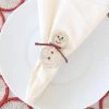 Klatso Snowman Flat Napkin Ring Holiday