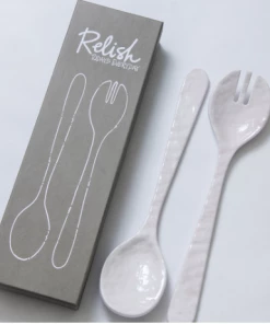 Relish Salad Tongs - Cream