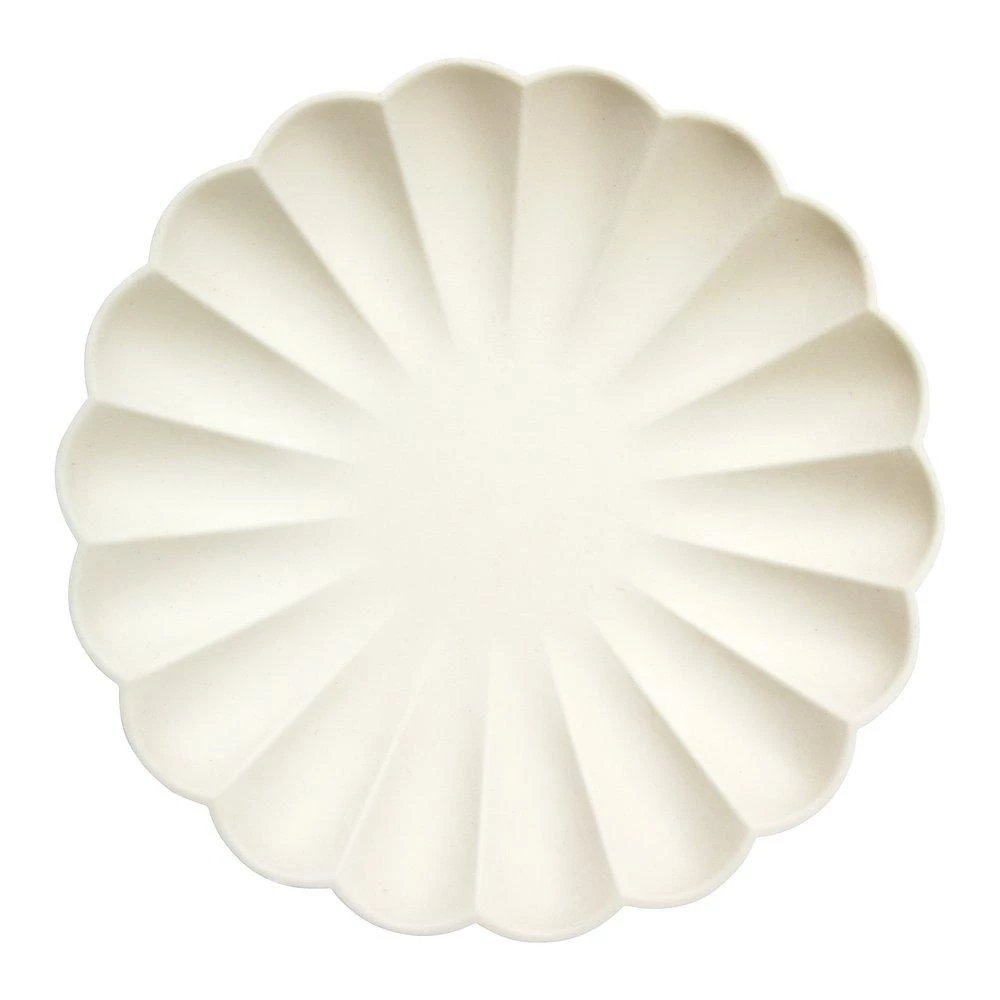 Meri Meri Simply Eco Large Plate- Cream Tabletop 1 Meri Meri Simply Eco Large Plate- Cream Tabletop
