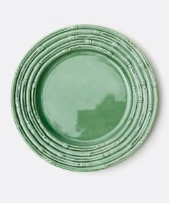 Blue Pheasant Gia Green Bamboo Dinner Plate Tabletop