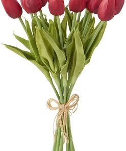 Raz Décor Real Touch Assorted Dark Colors Tulip Bundle
