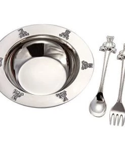 Leeber Baby Bear Bowl, Spoon And Fork Set