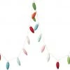 Creative Co-Op 72” Wool Felt Lightbulb Garland Holiday