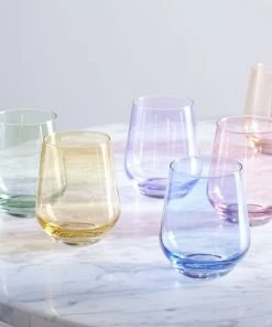 Estelle Colored Wine Stemless