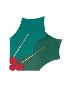 Meri Meri Tabletop Holly Leaf Napkins
