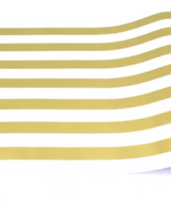 Hester & Cook Gold Classic Stripe Runner 20" X 25' Tabletop