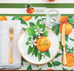 Hester & Cook Orange Orchard Placemat Tabletop 3 Hester & Cook Orange Orchard Placemat Tabletop