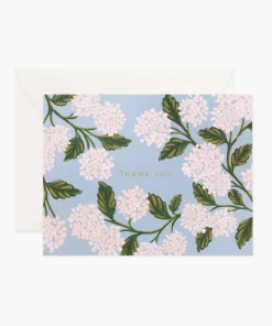 Rifle Paper Co. Accessories Hydrangea Thank You Cards, Boxed Set Of 8