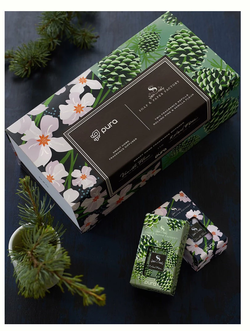 Soap And Paper Décor Pura Smart Diffuser Starter Kit- Roland Pine & Vanilla Fleur 1 Soap And Paper Décor Pura Smart Diffuser Starter Kit- Roland Pine & Vanilla Fleur