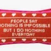 Faire Nothing Is Impossible Needlepoint Pillow