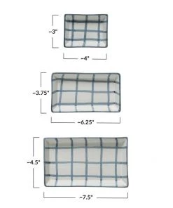 Creative Co-Op Stoneware Plate (Set Of 3) Décor 5 Creative Co-Op Stoneware Plate (Set Of 3) Décor