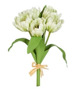 Raz Décor Real Touch Cream Parrot Tulip Bundle