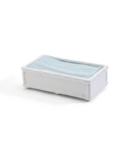 Two’s Company Décor Hampton Faux Bamboo Fretwork Guest Towel Tray