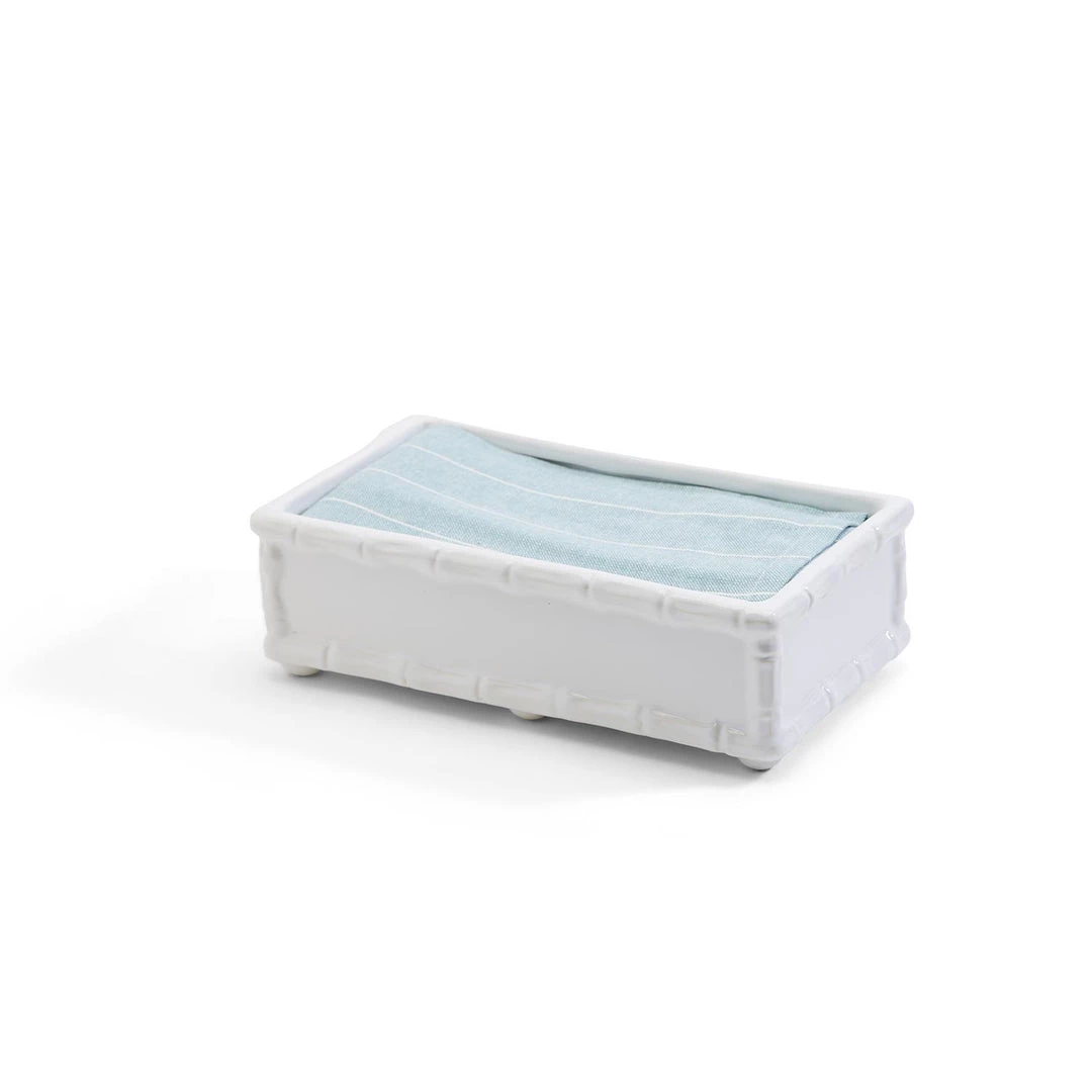 Two’s Company Décor Hampton Faux Bamboo Fretwork Guest Towel Tray 1 Two’s Company Décor Hampton Faux Bamboo Fretwork Guest Towel Tray