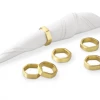 Be Home Hexagon Napkin Ring- Gold
