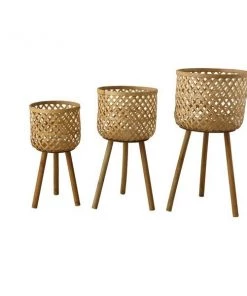 Creative Co-Op Small Basket On Legs