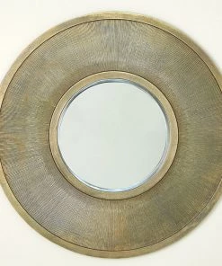 Global Views Sunday Mirror-Antique Brass