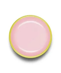 Crow Canyon Home Colorama Dinner Plate - Pink & Chartreuse Dinnerware