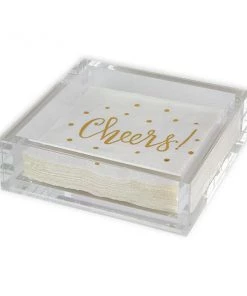 Tizo Design Kitchen And Bar Acrylic Cocktail Napkin Tray