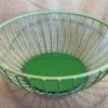 FIORENTINA Décor Wire Basket Lt Blue/green Small