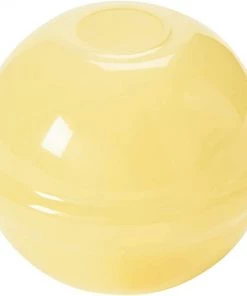 Bloomingville Décor 4” Round Glass Vase, Yellow