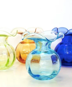 Vietri Hibiscus Glass Bud Vase Décor