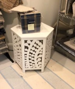Antiques Hexagon Side Table