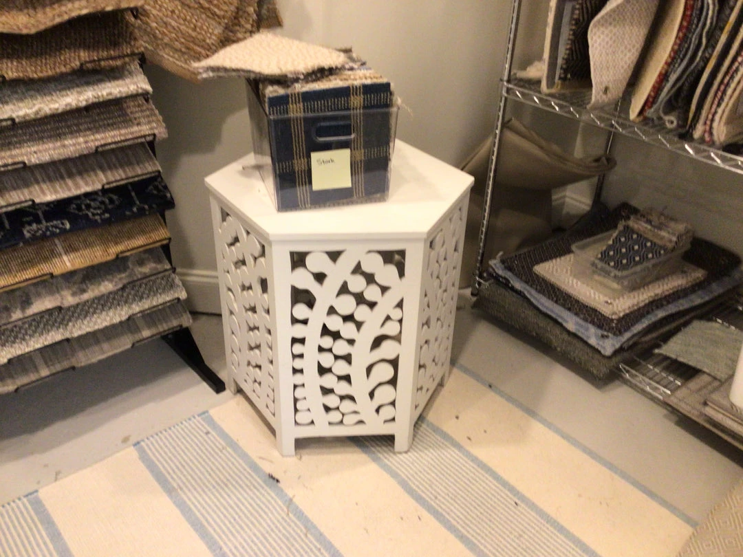 Antiques Hexagon Side Table 1 Antiques Hexagon Side Table