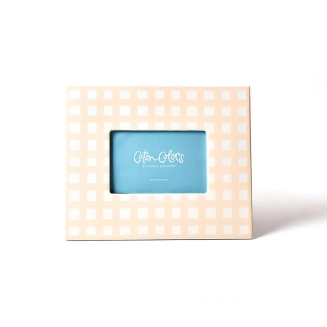 Coton Color Frames Pink Gingham Frame -4x6 1 Coton Color Frames Pink Gingham Frame -4x6