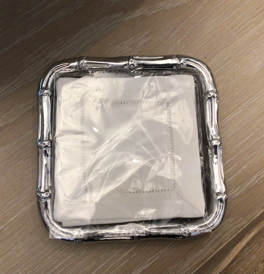 Beatriz Ball Baskets And Trays Giftables Garden Bamboo Silver Cocktail Napkin Holder 1 Beatriz Ball Baskets And Trays Giftables Garden Bamboo Silver Cocktail Napkin Holder