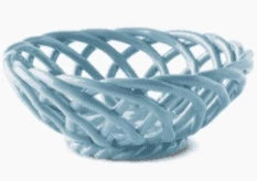 Octaevo Accessories Ceramic Basket Lt Blue