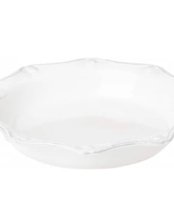 Juliska Berry & Thread Whitewash Pie/Quiche Dish Tabletop