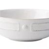 Juliska Berry & Thread French Panel Whitewash Coupe Pasta Bowl Tabletop