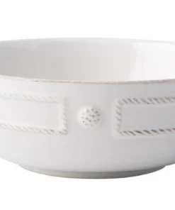 Juliska Berry & Thread French Panel Whitewash Coupe Pasta Bowl Tabletop