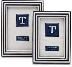 Two’s Company Navy Stripe Frame