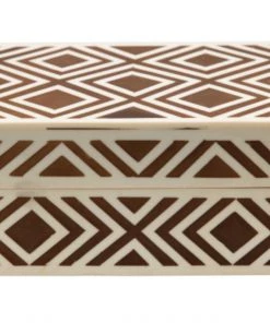 Creative Co-Op Resin Geometric Box